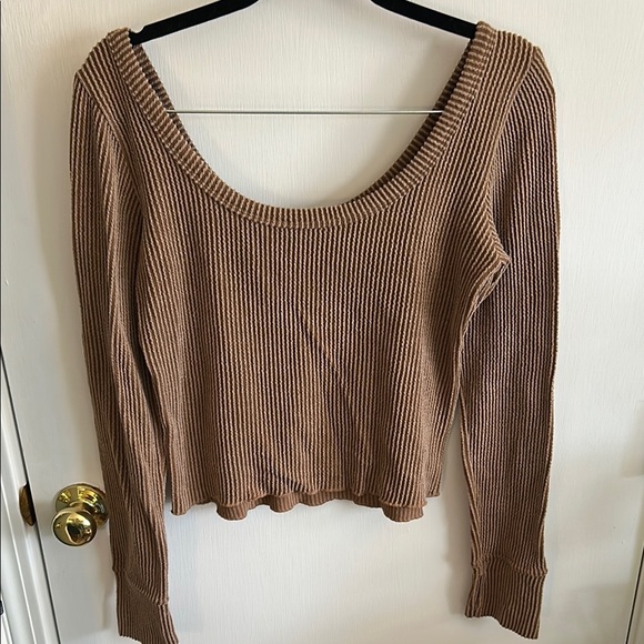 Lulus Ribbed Top size large - Picture 3 of 4